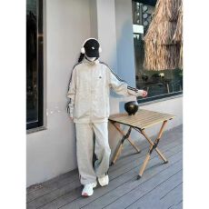 批发韩版宽松学生运动套装女<b class='q'>春</b>秋季时尚显瘦立领卫衣休闲两件套跑步服