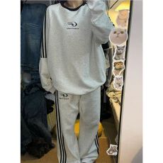 批发美式炸街运动服套装女<b class='q'>春</b>秋学生宽松时尚显瘦卫衣跑步休闲两件套潮
