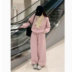 批发学生韩版休闲洋气运动服套装女<b class='q'>春</b>秋百搭宽松减龄卫衣卫裤两件套潮