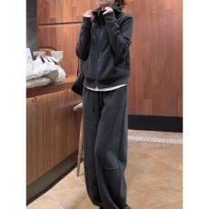 批发高级感运动服套装女<b class='q'>春</b>秋宽松显瘦时尚洋气连帽卫衣跑步休闲两件套