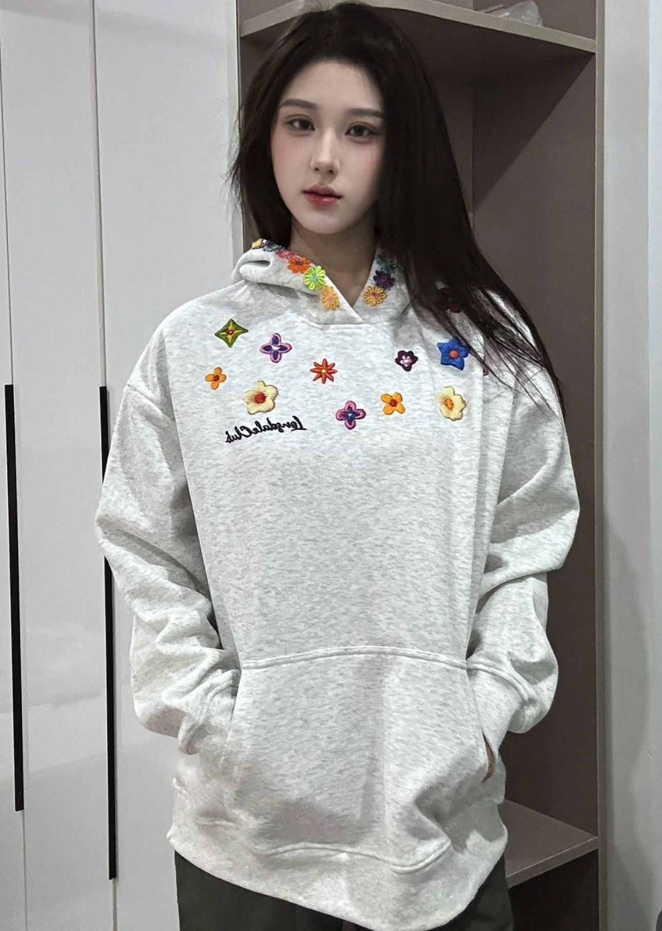 MY14975# 薄款/加绒 原版做工纯棉华棉复合卫衣女女裝貨源服裝批發