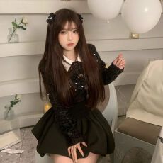 批发法式重工小香风套装女春秋新款高级感千金短外套蓬蓬<b class='q'>连衣裙</b>两件套