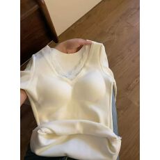 批发【1*1螺纹德绒260克】美式复古女蕾丝v领设计感<b class='q'>打底</b>衫秋冬