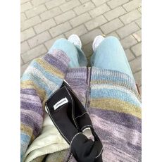 批发慵懒紫色毛衣开衫秋冬2025新款学生初中生小个子<b class='q'>牛仔裤</b>两件套装女