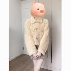 批发立领皮毛牛角宽松羊羔一体毛毛外套新款冬季加厚仿皮上衣<b class='q'>皮草</b><b class='q'>大衣</b>