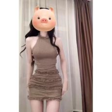 批发龙牙童推荐【古希腊】<b class='q'>露背</b>纯欲<b class='q'>连衣裙</b>显瘦气质辣妹性感夏修身无袖