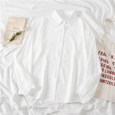 批发白色<b class='q'>衬衫</b><b class='q'>女</b>小众休闲<b class='q'>职业</b><b class='q'>衬衣</b>夏季薄款<b class='q'>女</b>打底外穿防晒上衣长袖春秋