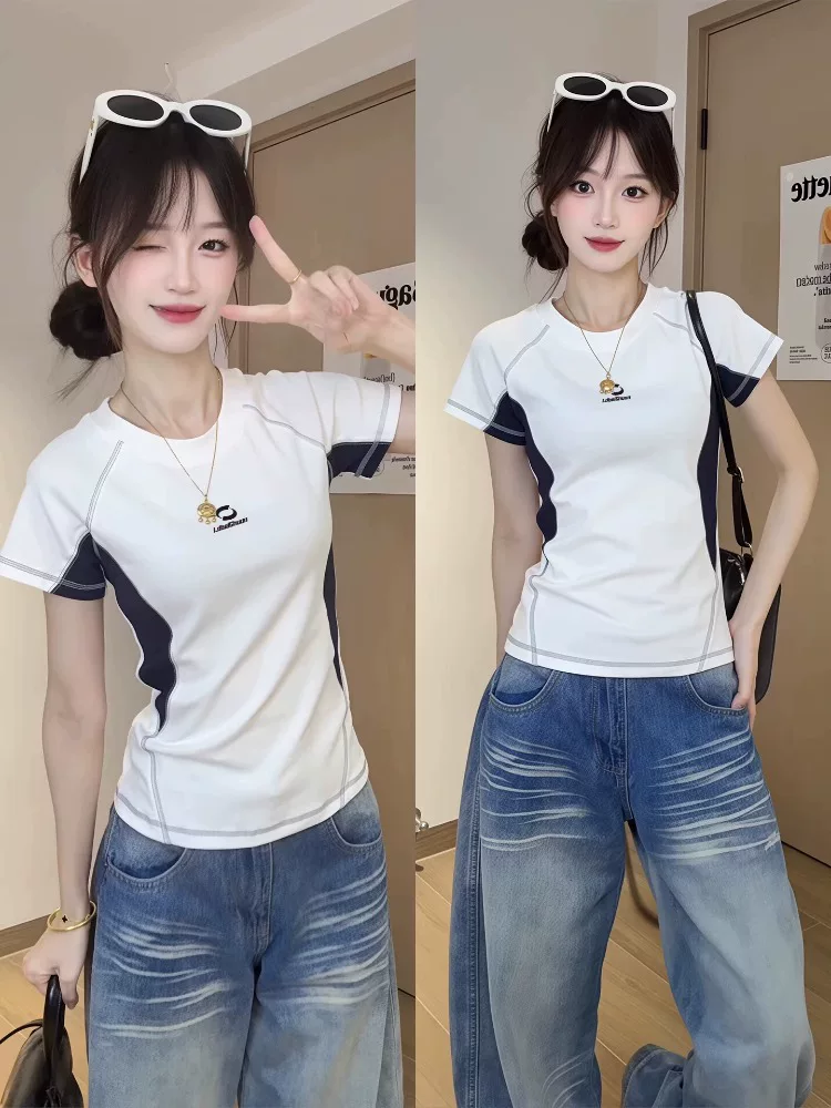 원본 것 명중 인터넷 이후 패키지 칼라 40 순면 오스트리아 세대 서울 220g 그램 반팔 티셔츠 여성