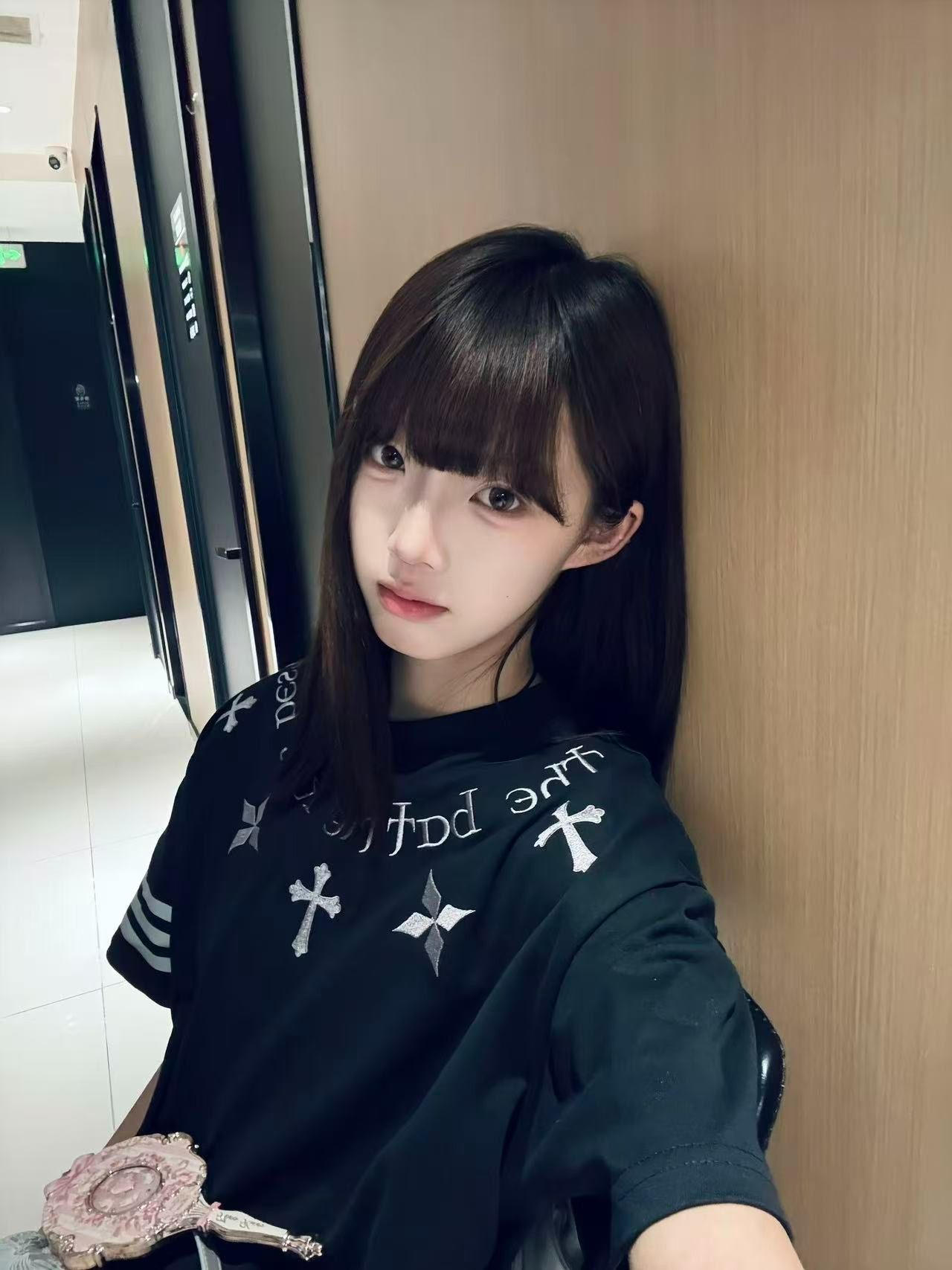 주문 표준 프린트 자수 네리 가게 천 순면 220 그램 반팔 티셔츠 여성