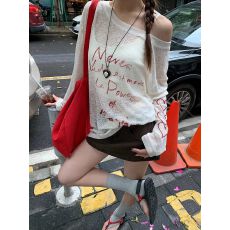 竹节螺纹夏季薄款长袖上衣防晒衣女外穿韩版宽松轻薄T恤防晒罩衫