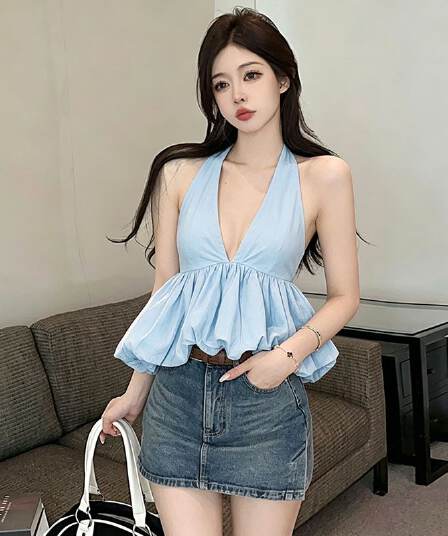 연령 감소 순수한 욕망 바람 작은 키 품격 행침 목 슬립 맨위 여름 레트로 꽃밭 조끼 허리 수축