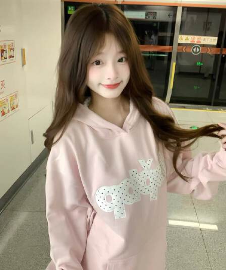 얇은 스타일 모자 인사이드 도트 무늬 자수 패치 이후 패키지 칼라 순수한 Mianhua 면 복합 후드티 여성