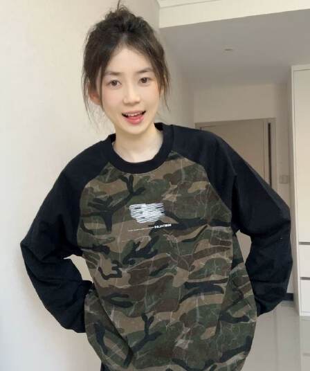 원본 솜씨 순면 더블 실 230 크 긴팔 티셔츠 여성