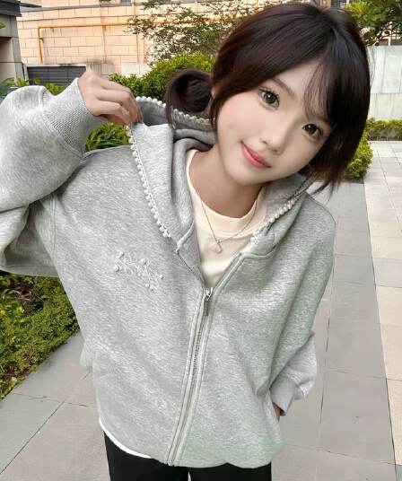 얇은 스타일 털이 있는 주문 구슬 자수 원본 솜씨 순수한 Mianhua 면 복합 후드티 여성