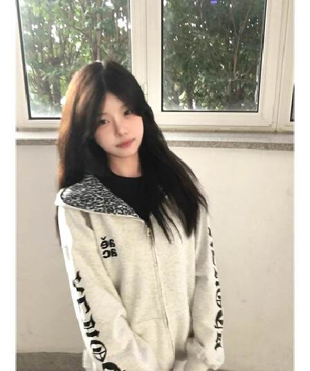 얇은 스타일 털이 있는 순수한 Mianhua 면 복합 후드티 여성