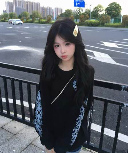 순면 220 그램 긴팔 티셔츠 여성