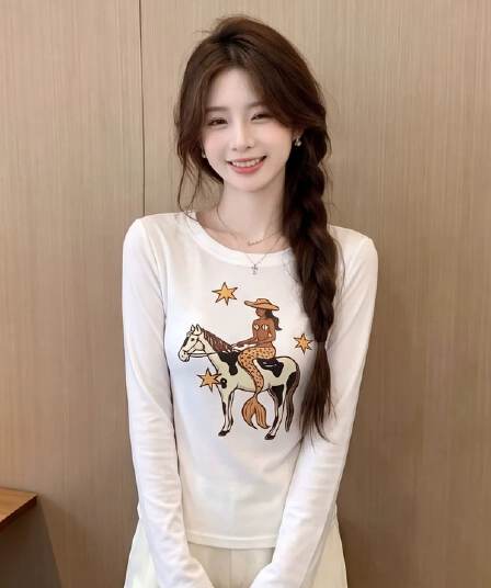40 사람들 면 260 그램 워터 마크 패턴 이른 가을 새로운 캐주얼 다용도 몸매 가꾸기 슬림해 보이는 인사이드 잡아라. 의류