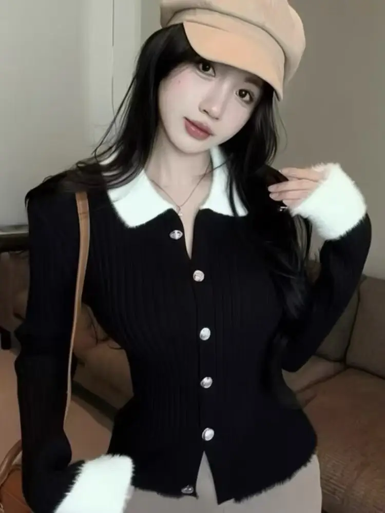 스트라이프 울 가디건 상세 이미지 1