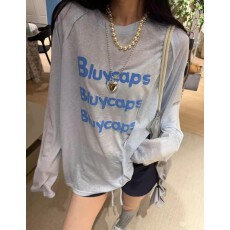 批发美式字母发泡印花防晒长袖<b class='q'>T</b><b class='q'>恤</b>女夏季薄款外搭宽松罩衫中长款上衣