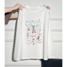 批发微透薄款卡通印花防晒罩衫<b class='q'>长袖</b><b class='q'>T</b><b class='q'>恤</b>女2026夏季新款<b class='q'>宽松</b>慵懒风上衣