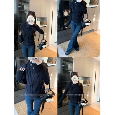 批发实拍实价 格调旧章黑色翻领毛织背心无袖针织上衣+百搭黑色打底衫