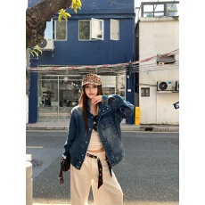 批发实拍实价 复古水洗酷辣帅气立领裁剪宽松休闲飞行员夹克牛仔外套