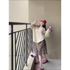 批发实价 美式复古豹纹<b class='q'>性感</b>包臀短裙女2026春夏新款垂感直筒百搭