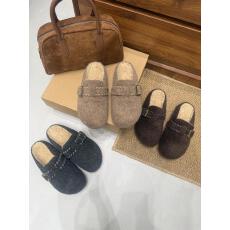 批发网红毛呢博肯鞋厚底半托女外穿一脚蹬森系保暖毛毛鞋<b class='q'>百搭</b>单鞋