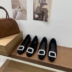 批发法式高跟鞋方头水钻单鞋女鞋子2025新款秋<b class='q'>冬</b>黑色粗跟通勤女鞋