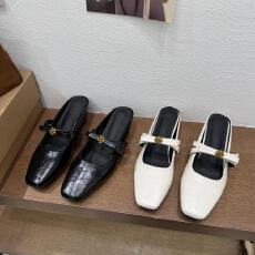 批发春<b class='q'>夏</b>百搭单鞋法式温柔气质拖鞋内增高方头玛丽珍半托穆勒鞋