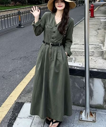 새로운 패션 품격 다용도 슬림해 보이는 캐주얼 민소매 조끼 데님 드레스 벨트 투피스 세트