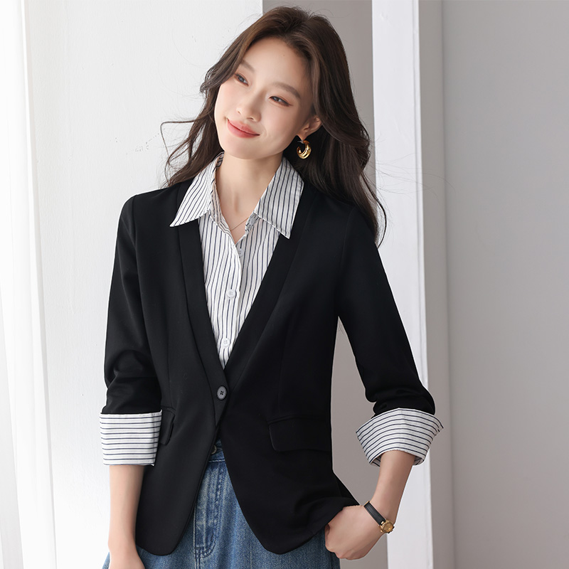 BY31485# 新款假两件条...