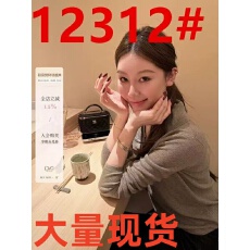 批发蝶宝嘻 智妍姐姐 羊毛混纺polo领小宽松三色<b class='q'>打底衫</b>内搭针织上衣女