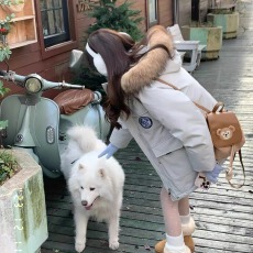 批发外贸工装棉衣女2025新款冬季韩系宽松学生棉袄感中长款派克服外套
