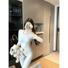 批发实拍实价~秋冬打底保暖内衣长袖修身塑性显瘦内搭秋衣秋裤套装