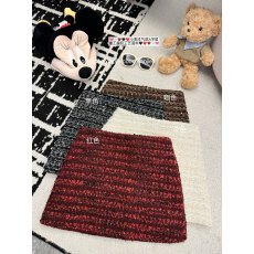 批发实拍 粗花呢珠片低腰<b class='q'>显瘦</b>防走光a字呢子半身裙女2025冬季包臀短裙