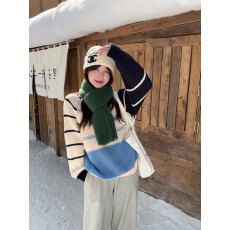 批发实拍  费尔岛重工粗针韩版毛衣女秋冬2025新款宽松慵懒风针织开衫