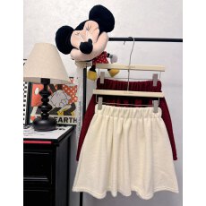 批发实拍 2026~新款纯色松紧腰褶皱半身裙女冬季<b class='q'>百搭</b>宽松显瘦毛呢短裙