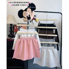 批发实拍 2026秋夏新款简约纯色百搭A字裙女开叉高腰显瘦<b class='q'>卫衣</b>短裙裤