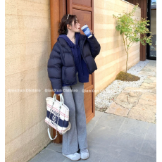 批发韩国东大门设计感小众云朵泡芙羽绒棉服女短款2025冬季新款面包服