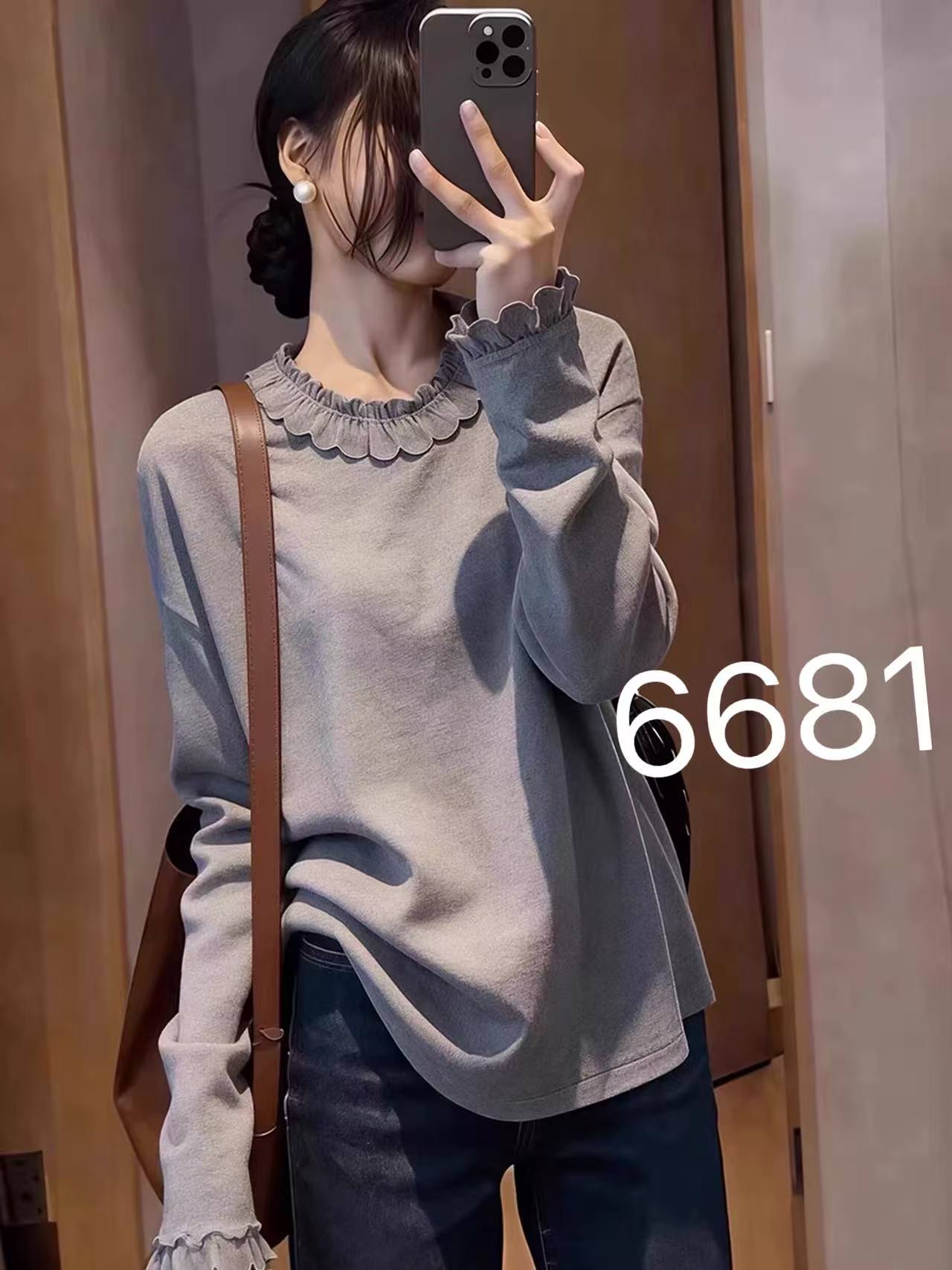 봄 2026 디자인 센스 레이스 패치워크 회색 긴팔 티셔츠 여성 슈퍼 화재 연령 감소 자이언트 잘 생긴 ~ 중 루즈핏 맨위