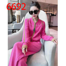 批发春季时尚休闲减龄运动套装女2026新款早春粉色卫衣阔腿裤两件套装