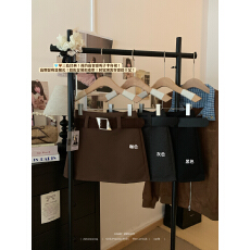 批发实拍实价 秋冬新款毛呢短裙<b class='q'>女</b>高腰显瘦A字包臀防走光呢子短裙<b class='q'>女</b>