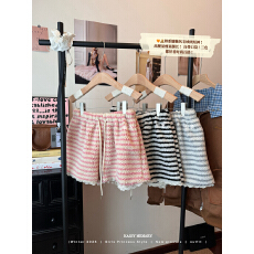 批发实拍实价 秋冬新款小众<b class='q'>蕾丝</b>羊羔毛<b class='q'>短裤</b>时尚抽绳系带毛绒<b class='q'>短裤</b>