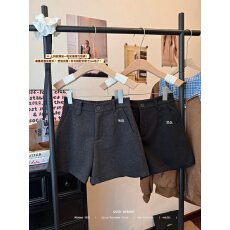 批发实拍实价 秋冬毛呢辣妹包臀裤a字热裤休闲裤女秋冬高腰弹力<b class='q'>打底裤</b>