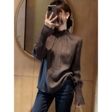 批发独特漂亮超好看上衣女2026年<b class='q'>春</b>季新款法式设计感小众时尚气质女装