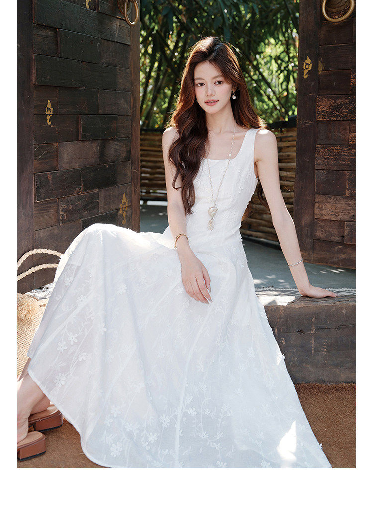 매화 요리 한 구름 객실 달 자수 에디션 무거운 작업 빛 럭셔리 품격 프랑스식 u 칼라 여성 드레스