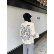 批发芝士~小香风网红毛衣外套女<b class='q'>夏</b>季新款休闲重工刺绣立领针织开衫
