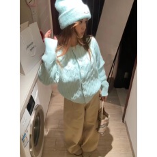 批发芝士~韩复古麻花针织<b class='q'>开衫</b>毛衣宽松慵懒风<b class='q'>长袖</b>穿<b class='q'>搭</b>毛织外套女上衣