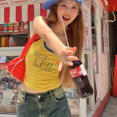 批发辣妹吊背心内搭外穿2026新款夏季修身百搭<b class='q'>显瘦</b>彩色字母小吊带上衣